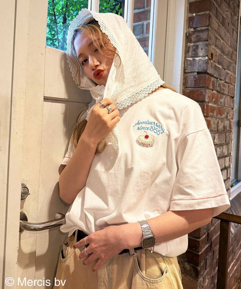 【miffy 70th】birthday cake BIG TEE 詳細画像 オフホワイト 3