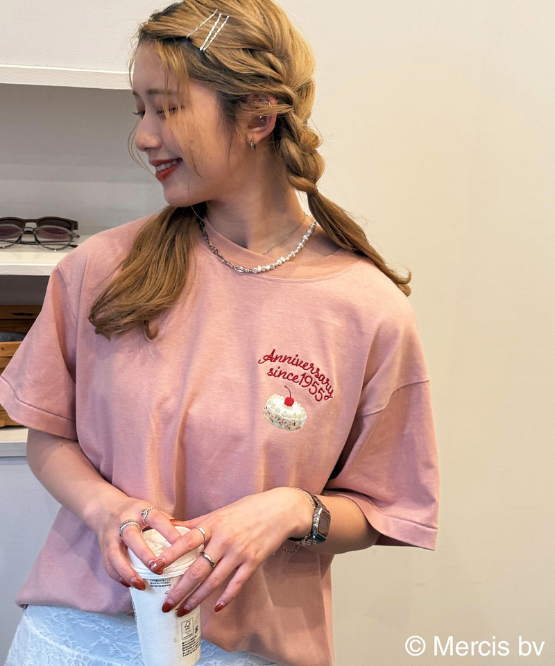 【miffy 70th】birthday cake BIG TEE 詳細画像 ピンク 7