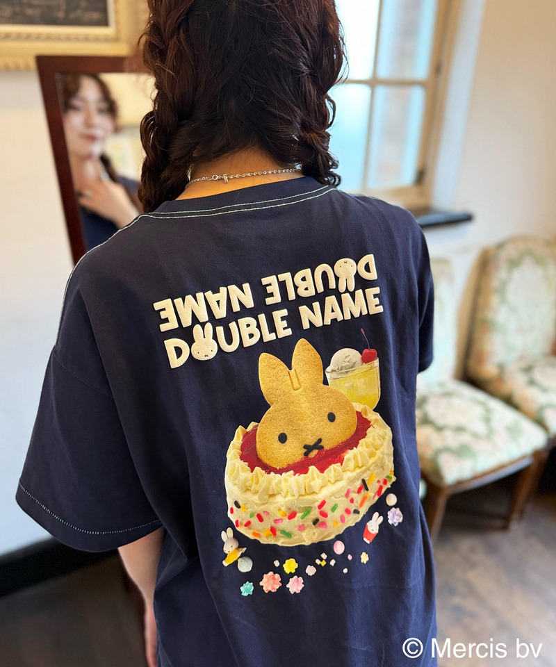 【miffy 70th】birthday cake BIG TEE 詳細画像 ネイビー 1