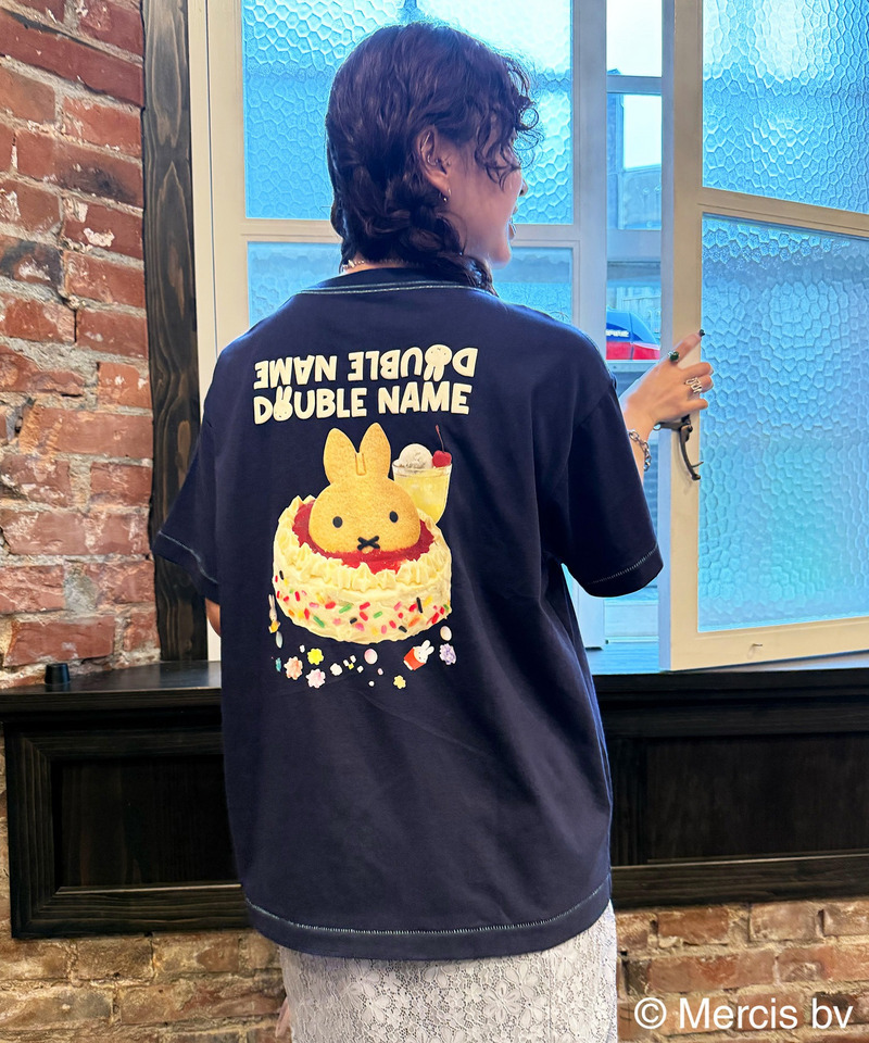【miffy 70th】birthday cake BIG TEE 詳細画像 ネイビー 13