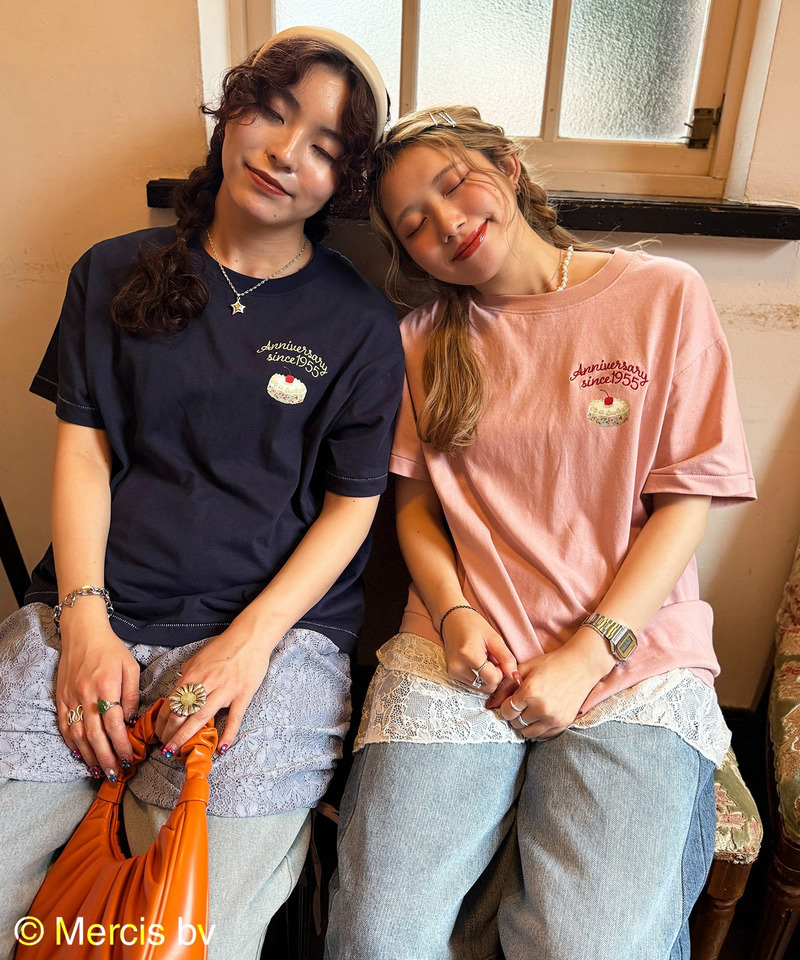 【miffy 70th】birthday cake BIG TEE 詳細画像 ネイビー 4