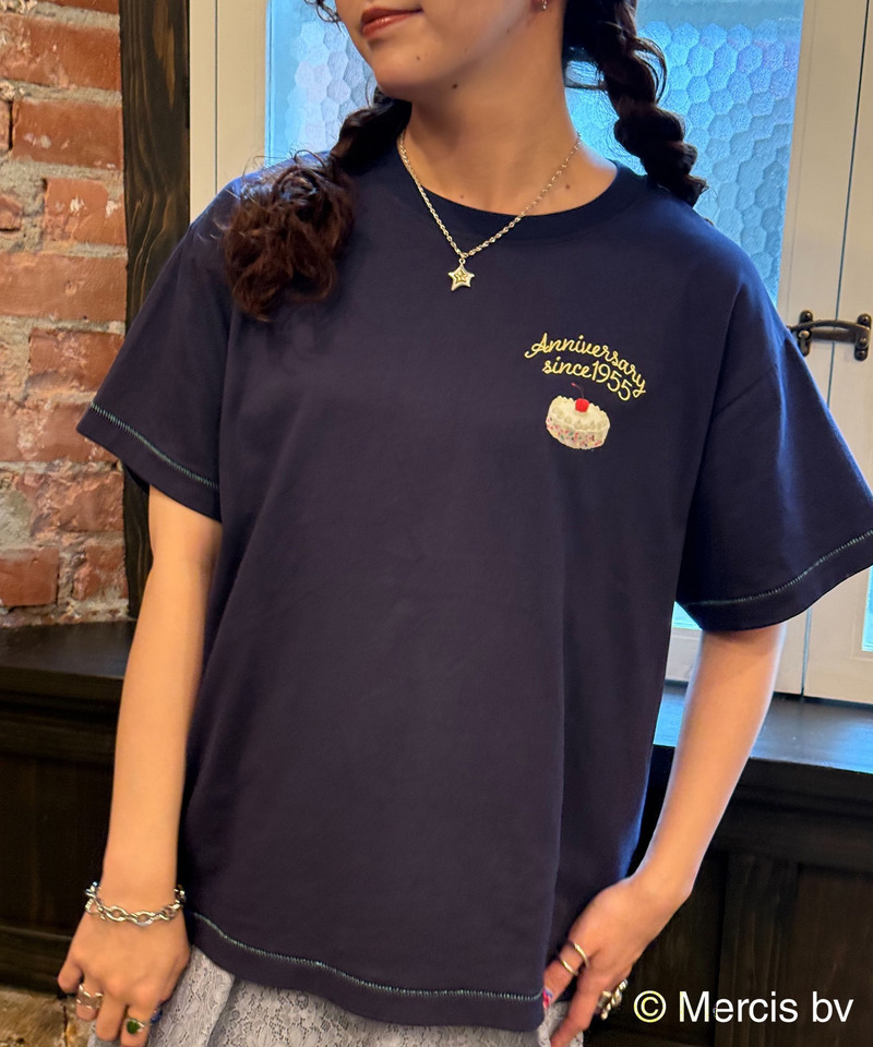【miffy 70th】birthday cake BIG TEE 詳細画像 ネイビー 9