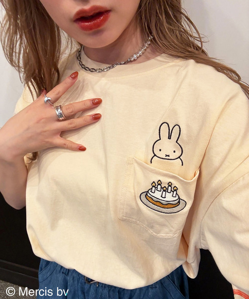 【miffy 70th】ショート丈ポケットTEE 詳細画像