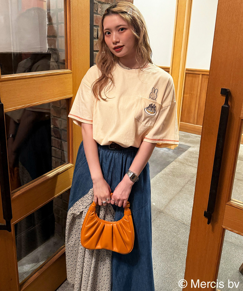 【miffy 70th】ショート丈ポケットTEE 詳細画像 オフホワイト 4