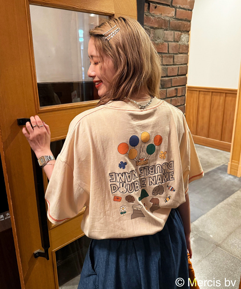 【miffy 70th】ショート丈ポケットTEE 詳細画像 オフホワイト 5