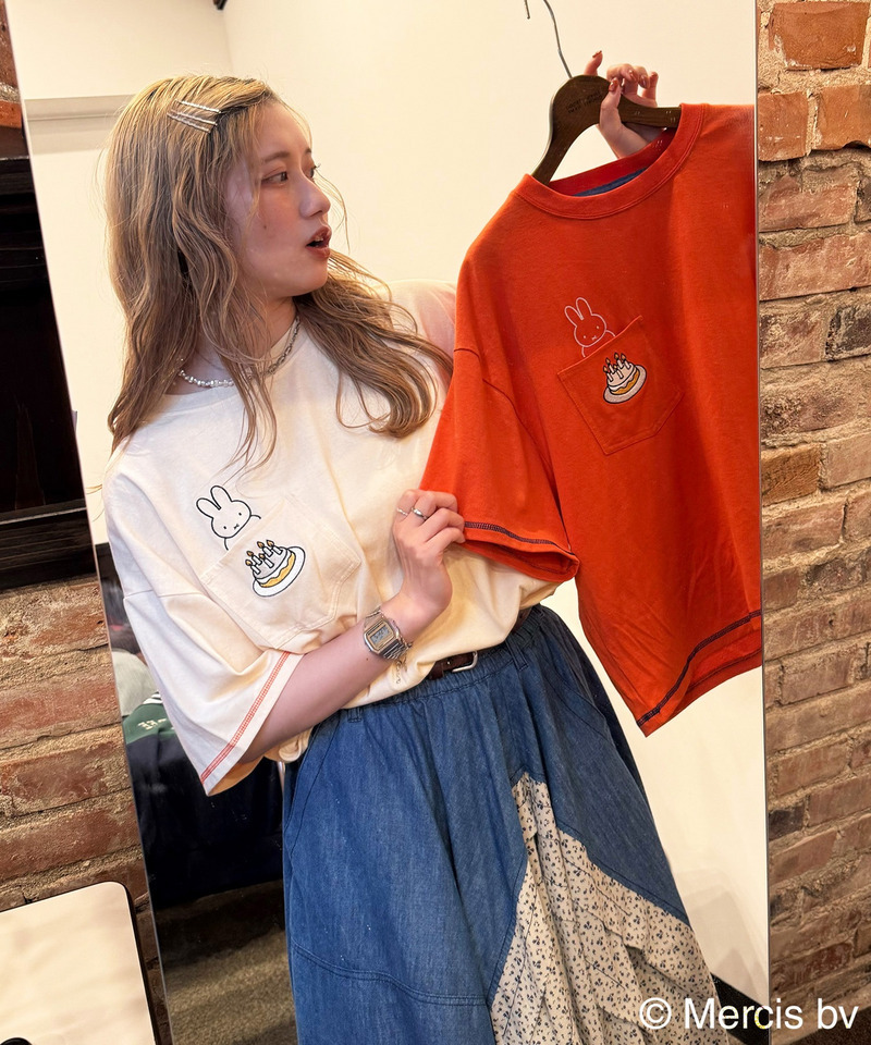 【miffy 70th】ショート丈ポケットTEE 詳細画像 オレンジ 6