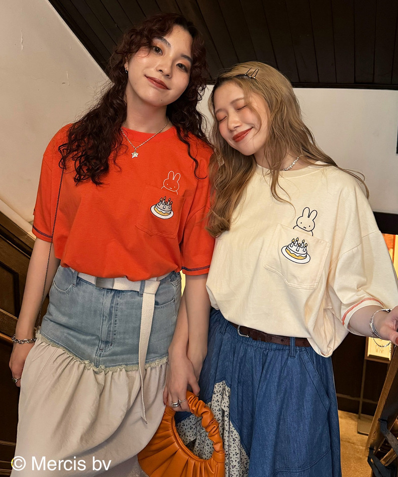 【miffy 70th】ショート丈ポケットTEE 詳細画像 オレンジ 7