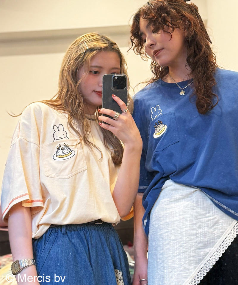 【miffy 70th】ショート丈ポケットTEE 詳細画像 ブルー 6