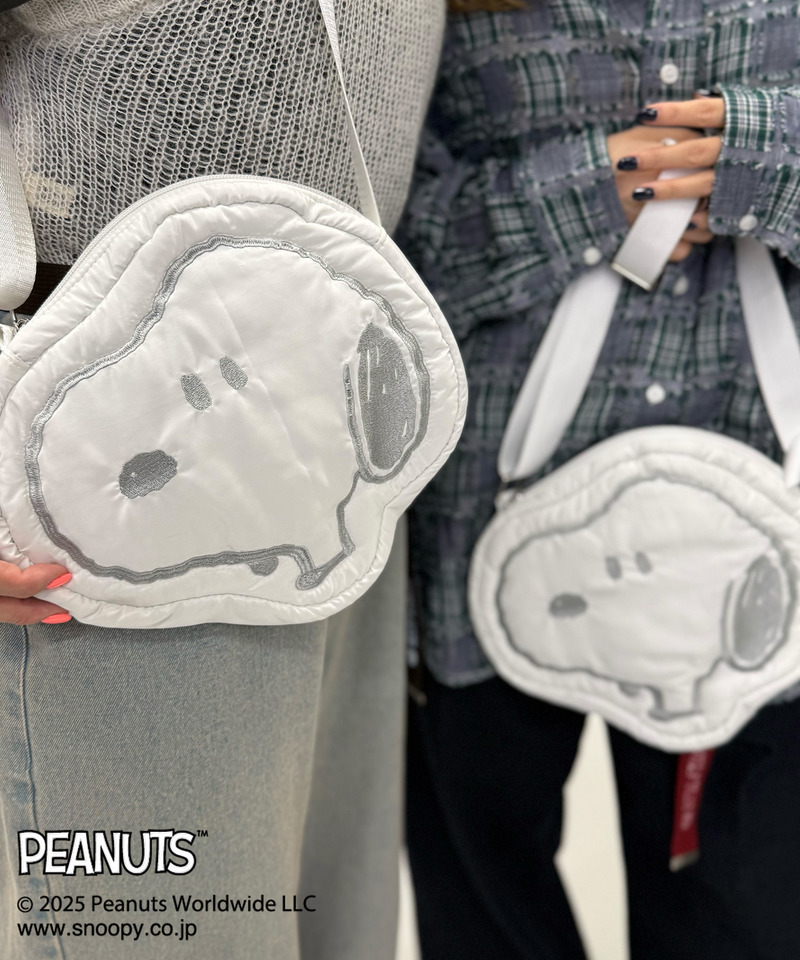 PEANUTSコラボ パッファーショルダーバッグ 詳細画像 オフホワイト 2