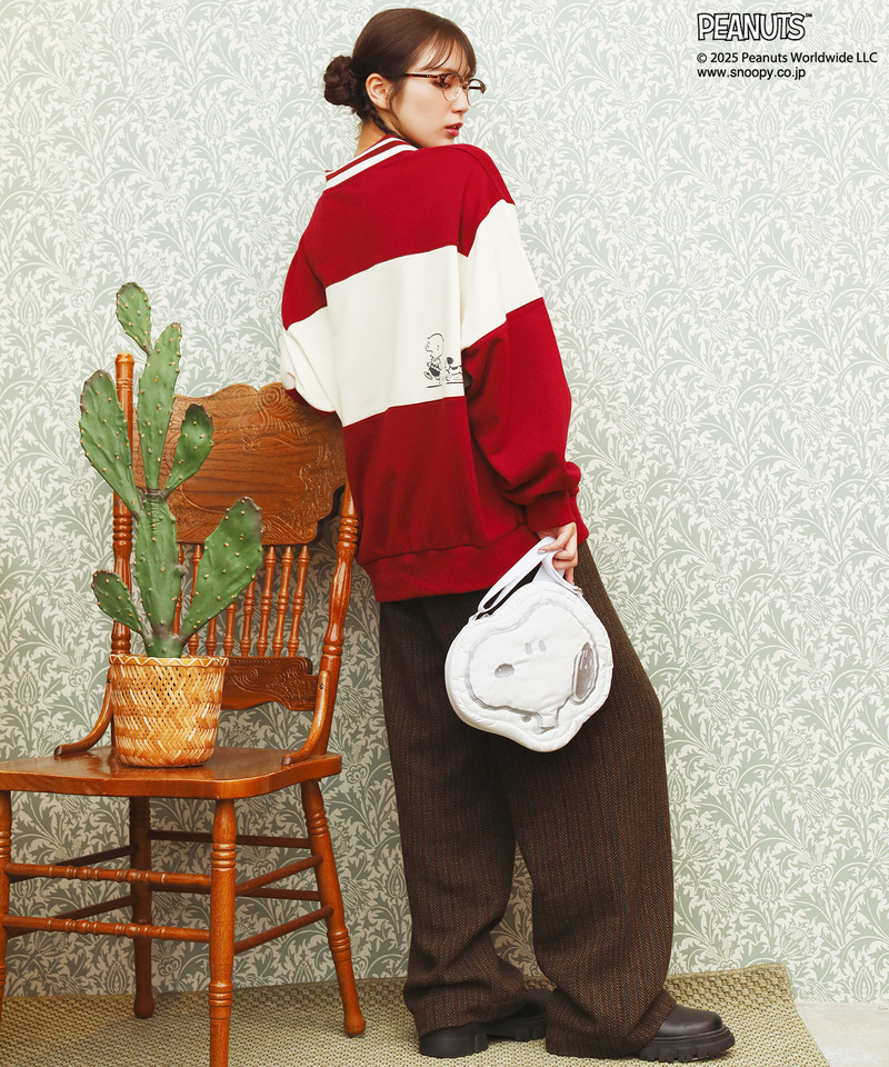 PEANUTSコラボ パッファーショルダーバッグ 詳細画像 オフホワイト 6