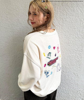パワーパフガールズコラボ ステッカーデコプルオーバー