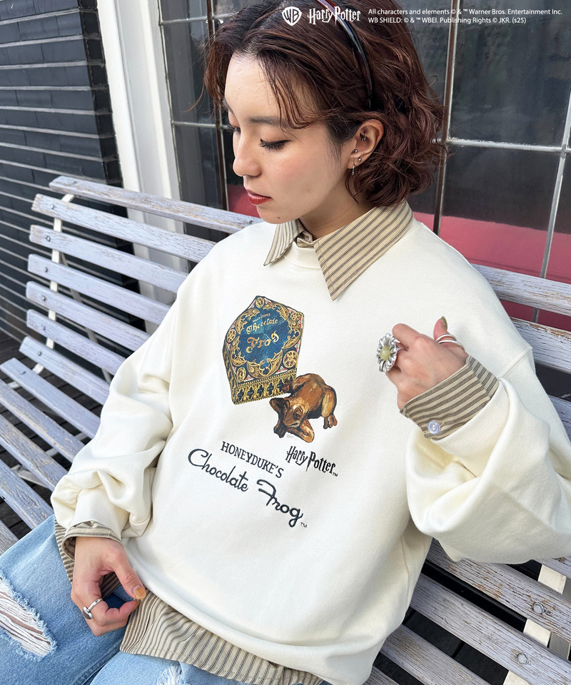 【Harry Potter】ハニーデュークス フロントモチーフプルオーバー 詳細画像 ネイビー 2