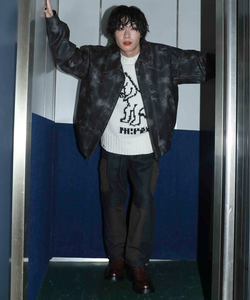 【m:rex】ダメージニットプルオーバー 詳細画像 オフホワイト 11