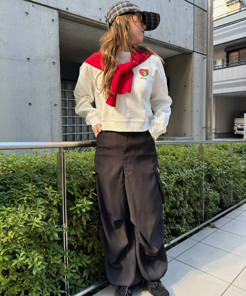 【m:rex】ハートモチーフショート丈プルオーバー 詳細画像 オフホワイト 8