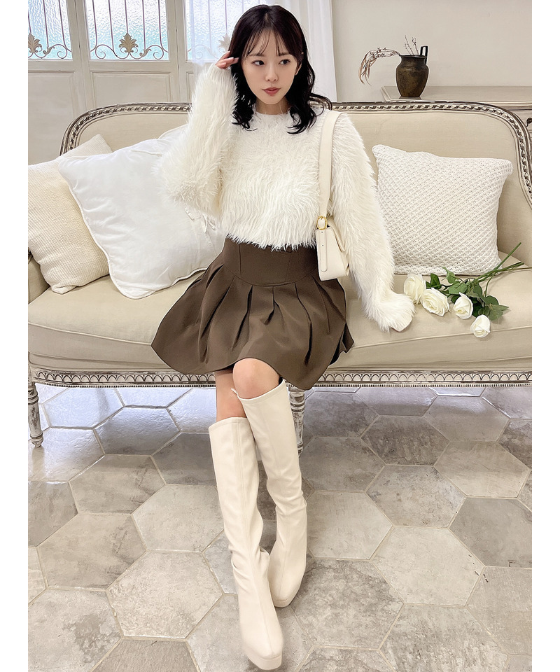 ロングシャギーニット 詳細画像 オフホワイト 7
