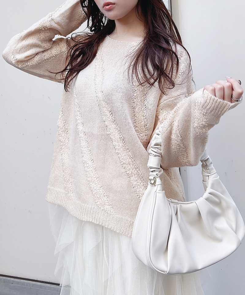 パステルニット 詳細画像 ベージュ 1