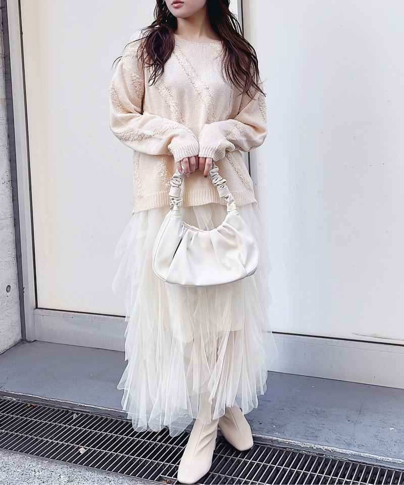 パステルニット 詳細画像 ベージュ 2