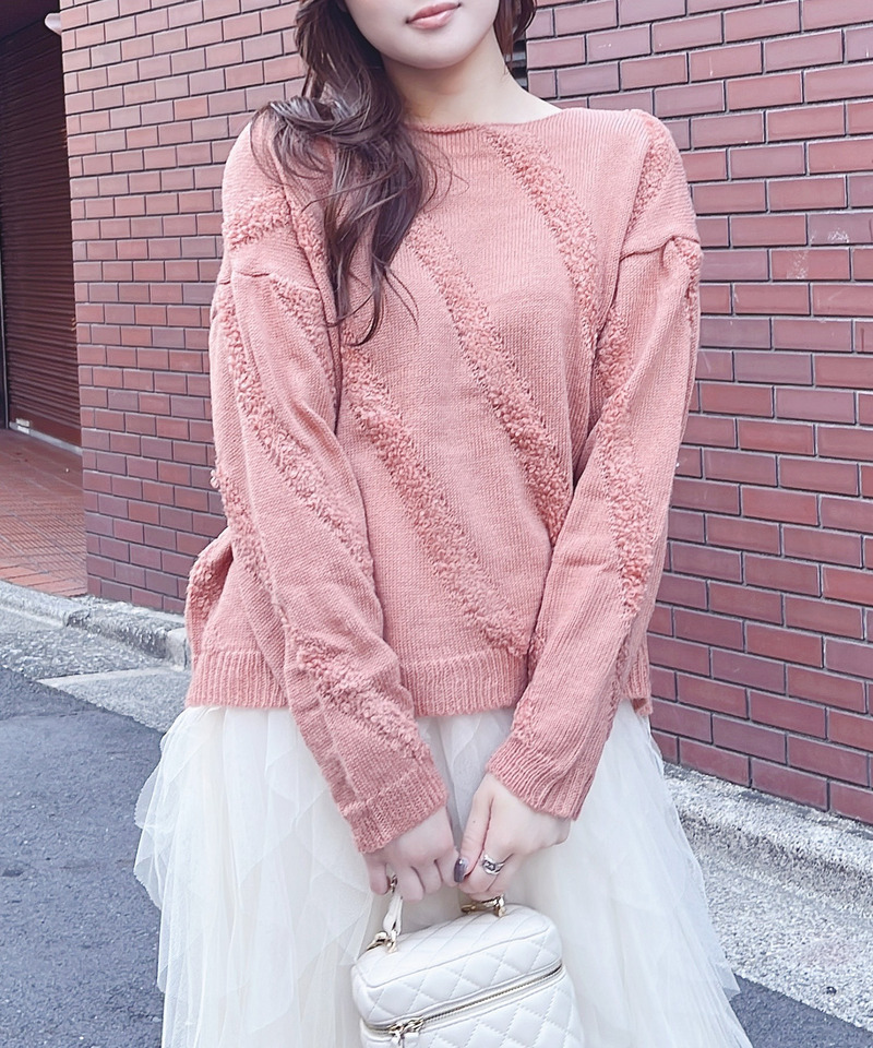 パステルニット 詳細画像 ピンク 1