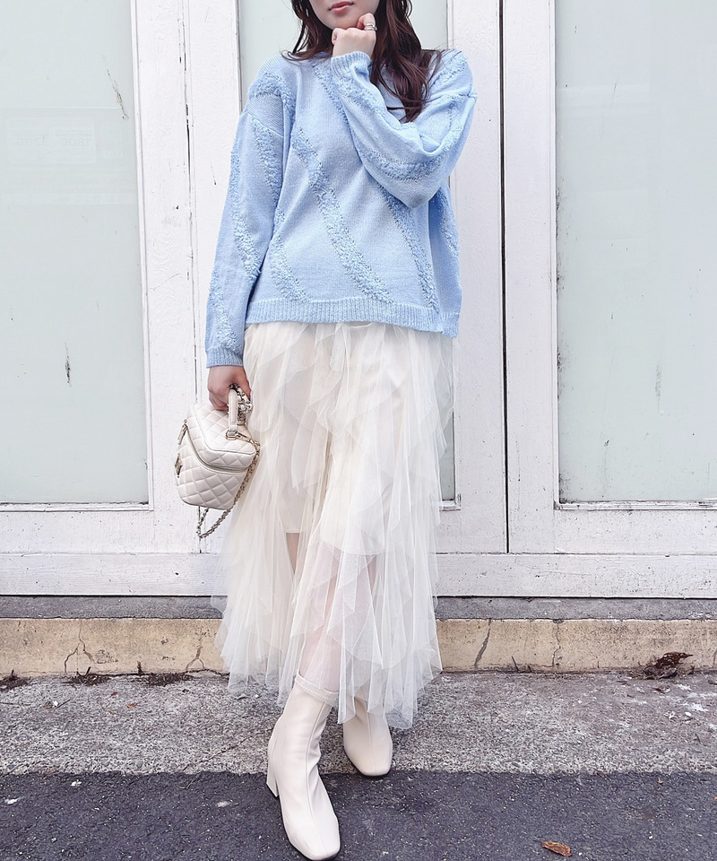 パステルニット 詳細画像 ブルー 2