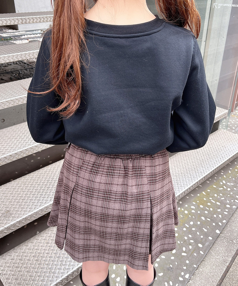 ロゴ刺繍ショート丈プルオーバー 詳細画像 ブラック 21