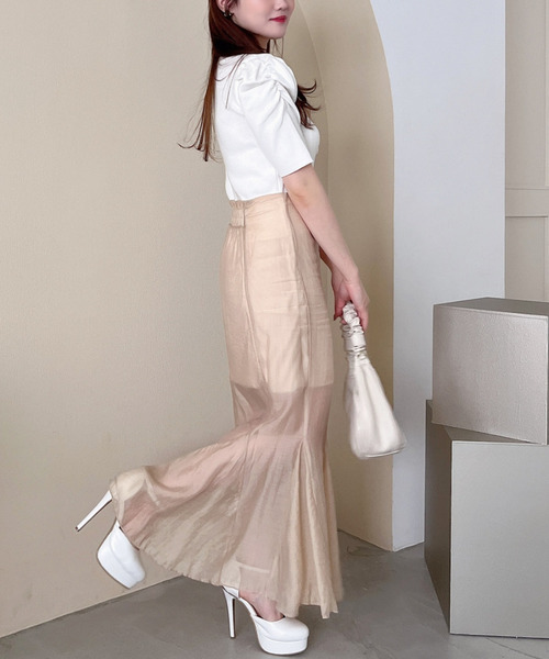 リボン付パワショルニット 詳細画像