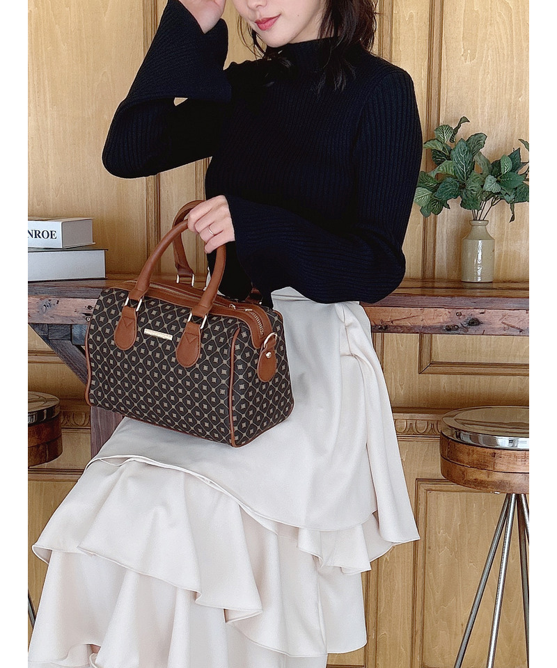 フレアスリーブリブニット 詳細画像 ブラック 2