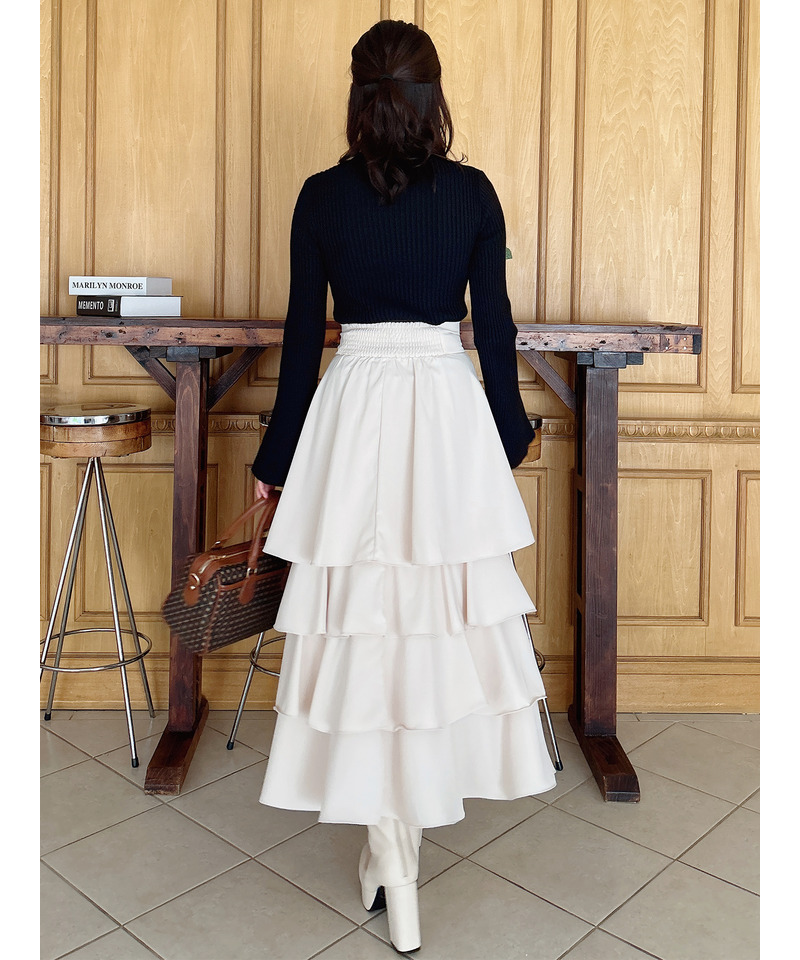 フレアスリーブリブニット 詳細画像 ブラック 9