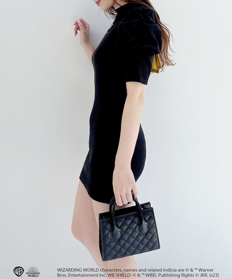 HarryPotter バックリボンタイトワンピース 詳細画像 イエロー 7