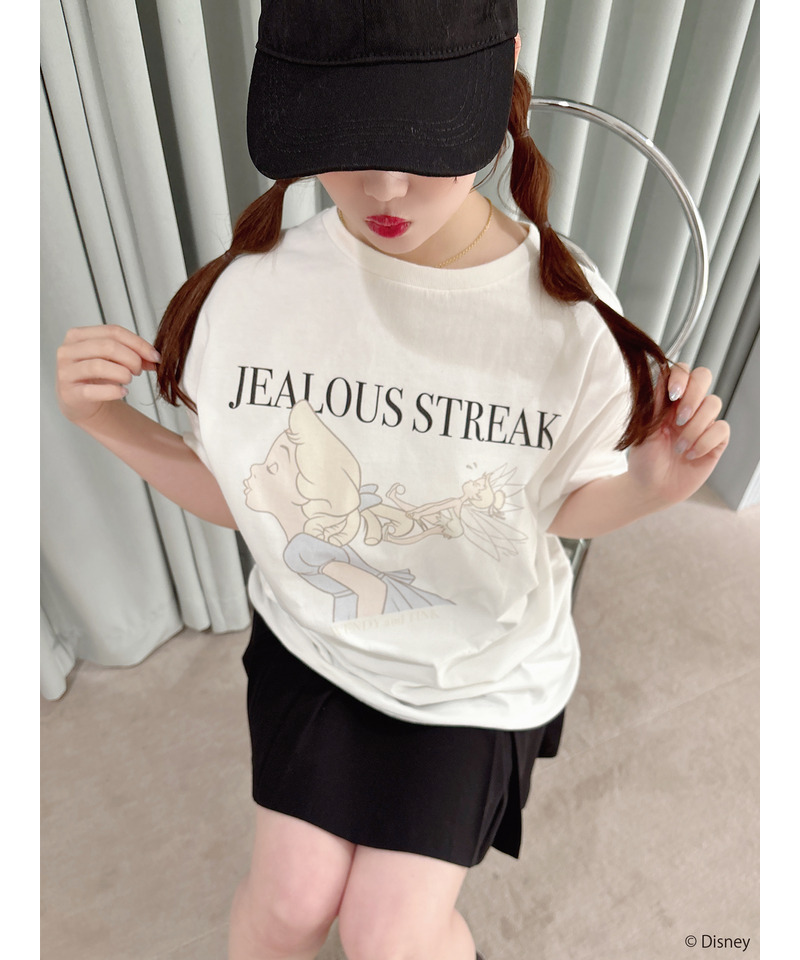 【Disney/ピーター・パン】グラフィックプリントビッグTシャツ 詳細画像 オフホワイト 8