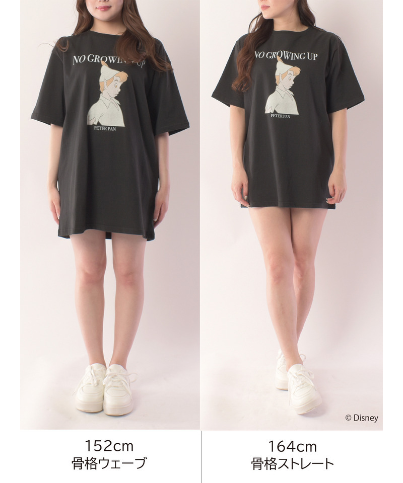 【Disney/ピーター・パン】グラフィックプリントビッグTシャツ 詳細画像 ブラック 10