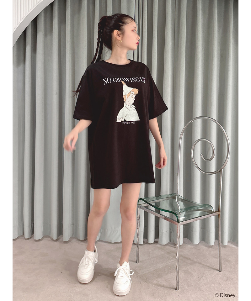 【Disney/ピーター・パン】グラフィックプリントビッグTシャツ 詳細画像 ブラック 3