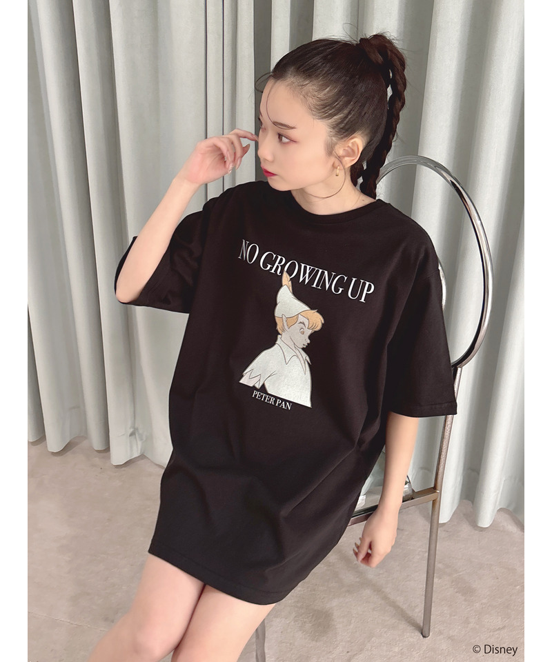 【Disney/ピーター・パン】グラフィックプリントビッグTシャツ 詳細画像 ブラック 4