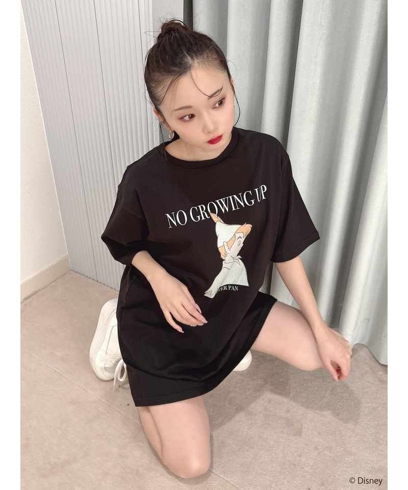 【Disney/ピーター・パン】グラフィックプリントビッグTシャツ 詳細画像 ブラック 6