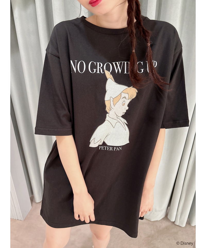 【Disney/ピーター・パン】グラフィックプリントビッグTシャツ 詳細画像 ブラック 7
