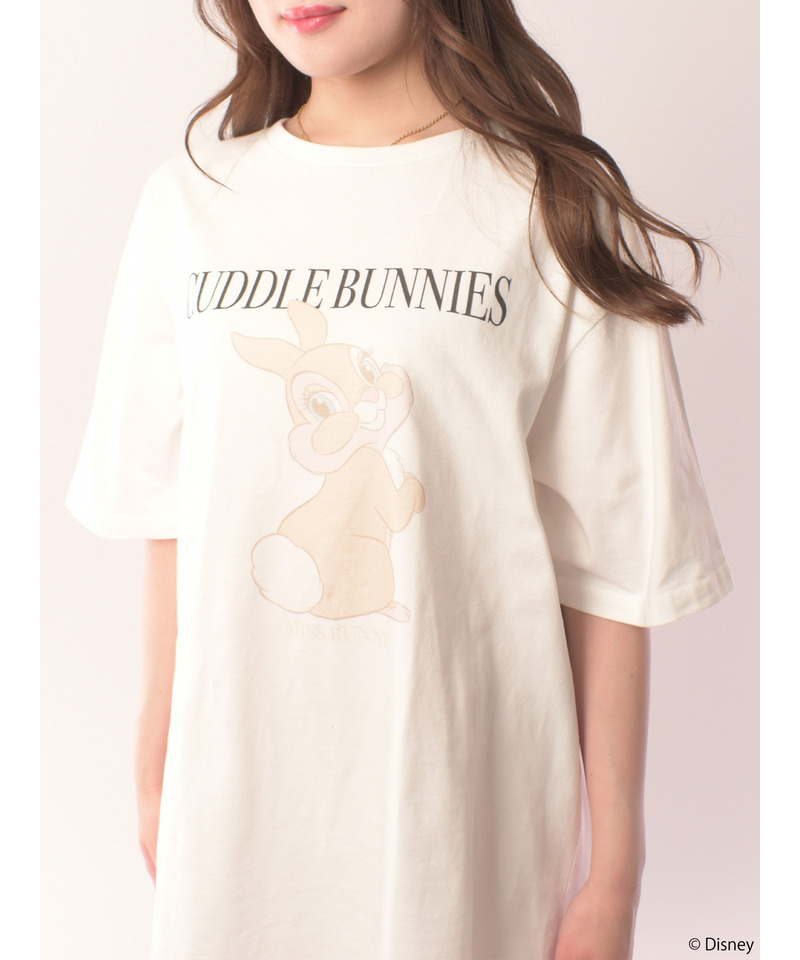 【Disney/バンビ】グラフィックプリントビッグTシャツ 詳細画像 オフホワイト 11