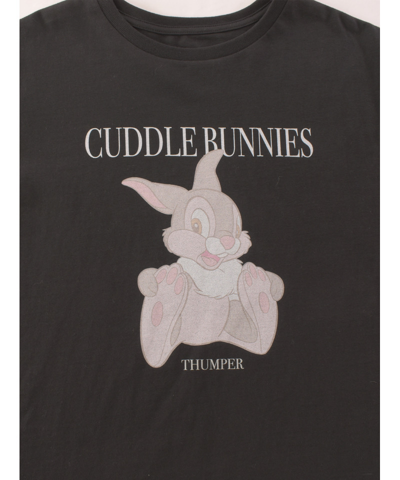 【Disney/バンビ】グラフィックプリントビッグTシャツ 詳細画像 ブラック 13