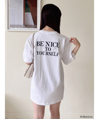 miffy ロゴプリントTシャツ