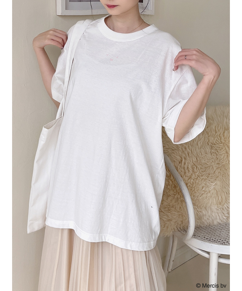 miffy ロゴプリントTシャツ 詳細画像 ベージュ 11