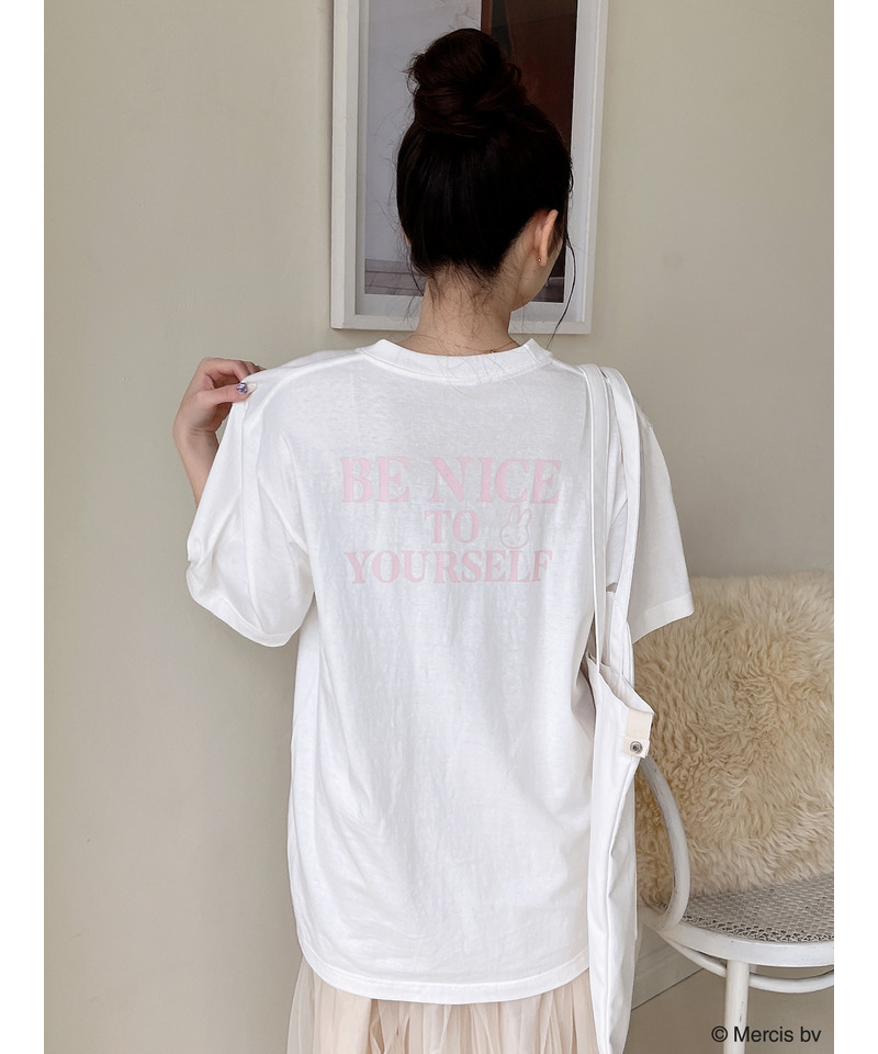 miffy ロゴプリントTシャツ 詳細画像 ベージュ 12