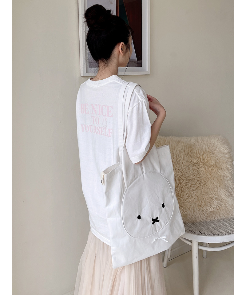 miffy ロゴプリントTシャツ 詳細画像 ベージュ 13