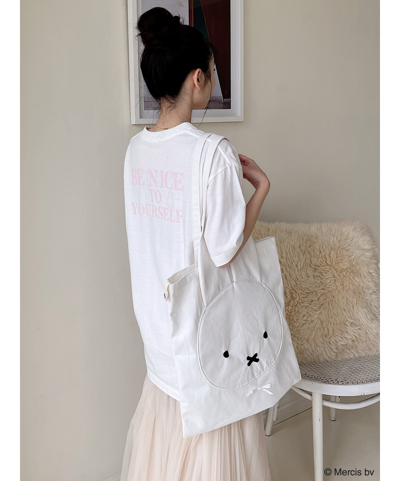 miffy ロゴプリントTシャツ 詳細画像 ベージュ 3