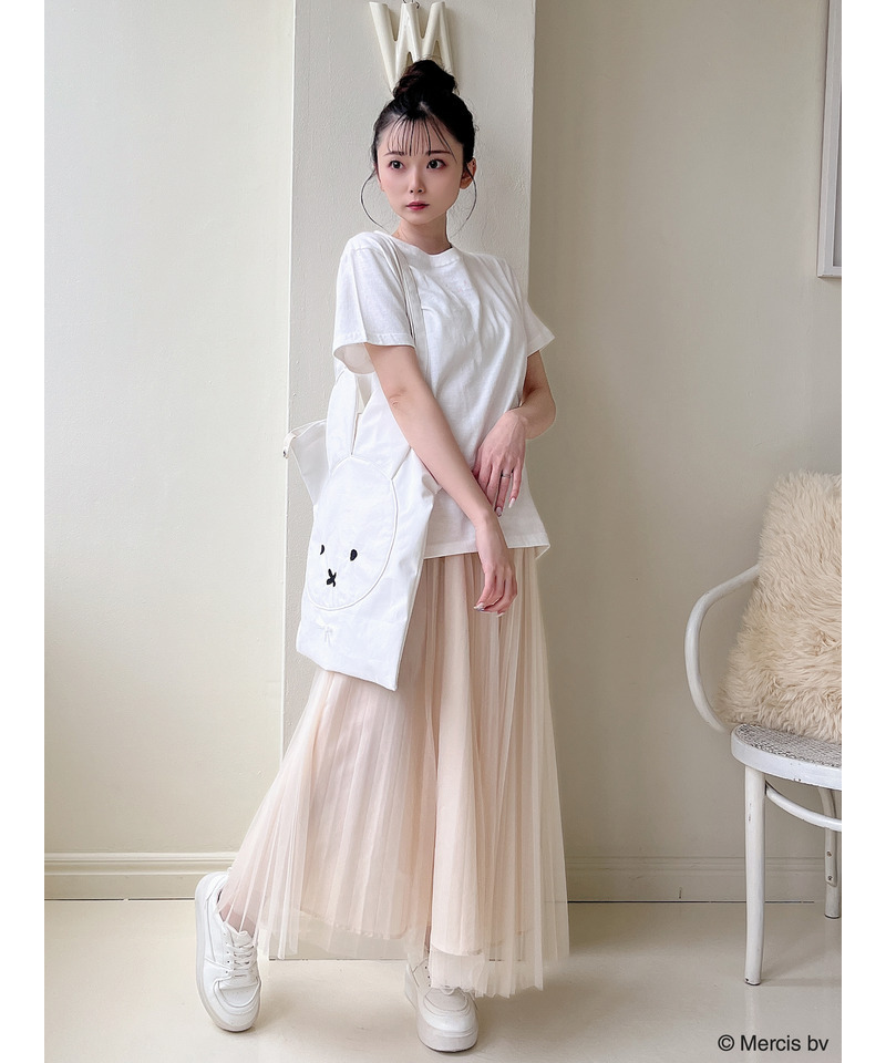 miffy ロゴプリントTシャツ 詳細画像 ベージュ 4