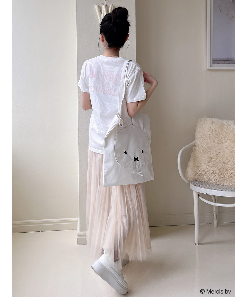miffy ロゴプリントTシャツ 詳細画像 ベージュ 5