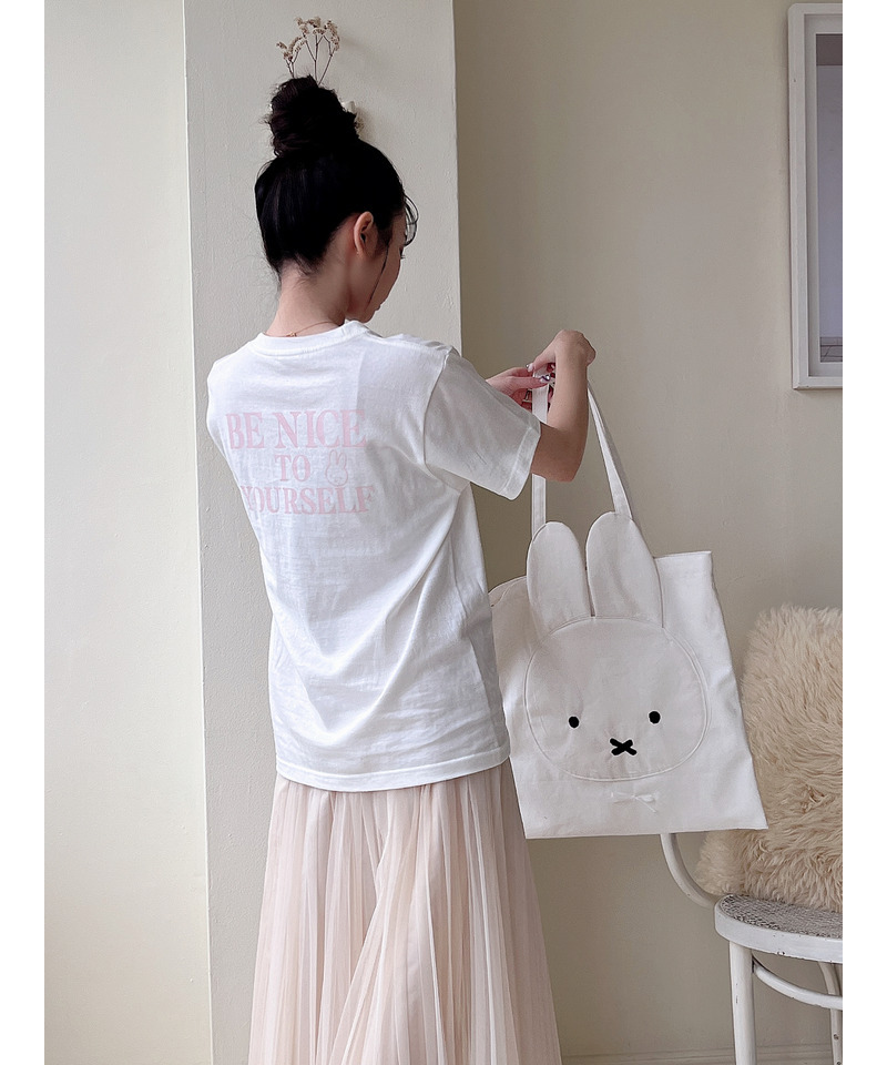 miffy ロゴプリントTシャツ 詳細画像 ベージュ 6