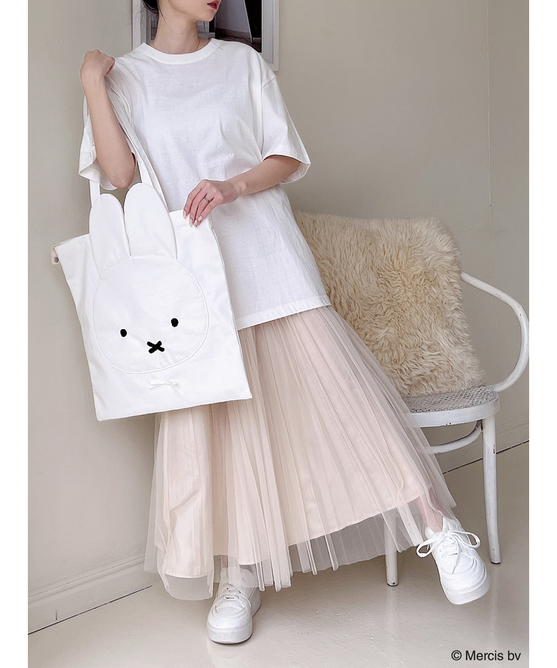 miffy ロゴプリントTシャツ 詳細画像 ベージュ 8