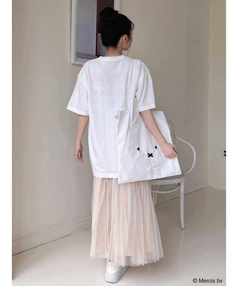 miffy ロゴプリントTシャツ 詳細画像 ベージュ 9