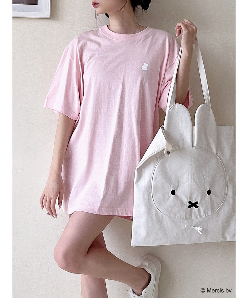 miffy バイカラーロゴプリントTシャツ 詳細画像 ピンク 2