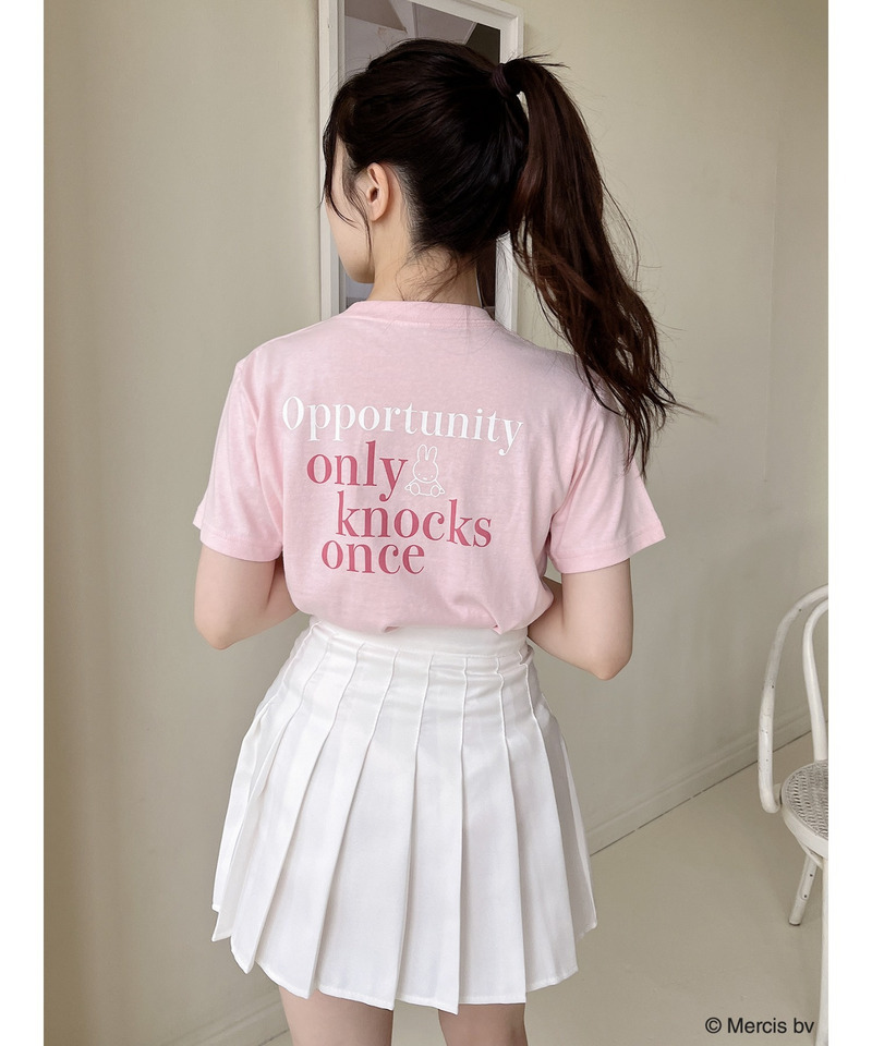 miffy バイカラーロゴプリントTシャツ 詳細画像 ピンク 8