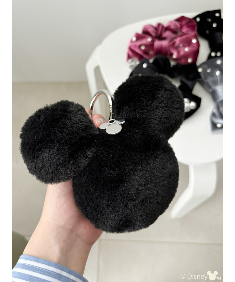 【Disney】ファーモチーフバッグチャーム 詳細画像 ブラック 6