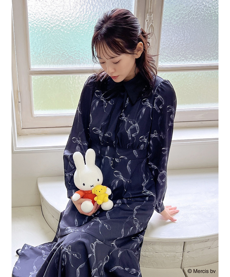 miffy 襟付きフレアマーメイドワンピース 詳細画像 ブラック 3